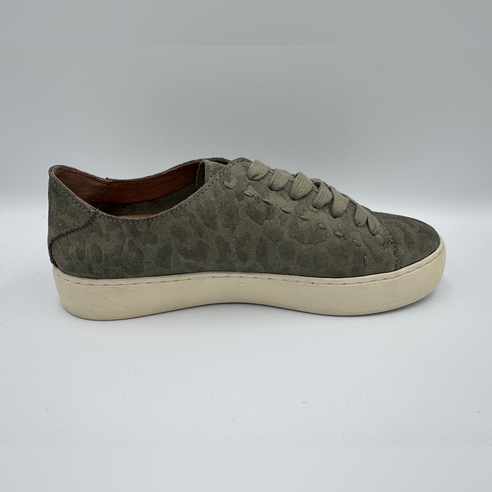 Frye Women’s Lena Low Lace Suede Sneaker, Olive Green, SIZE: 7 - Picture 11 of 12